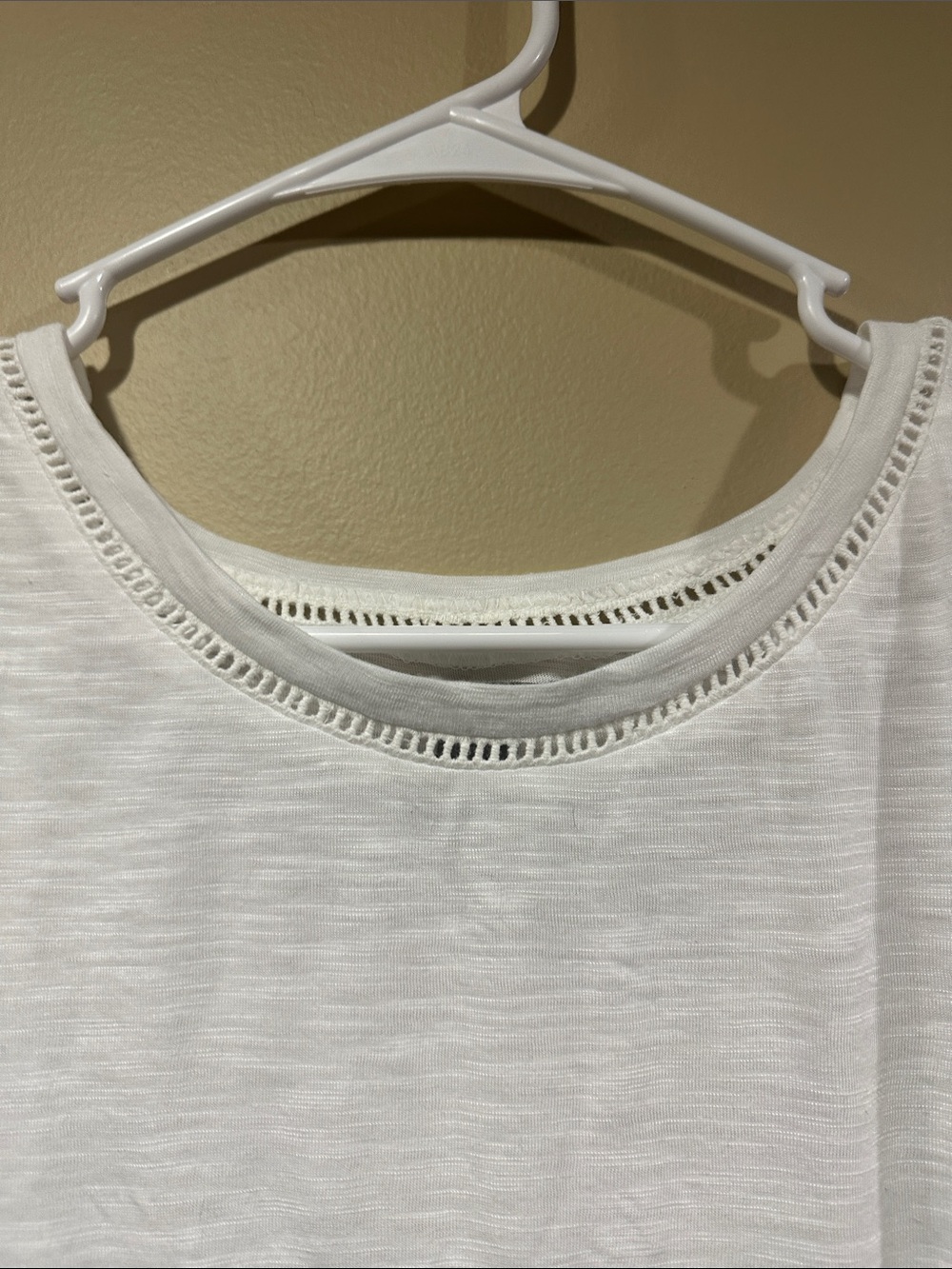 Falls Creek White Lace-Trim Tank Top - Picture 2 of 4